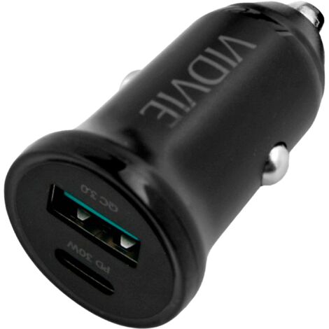Caricabatterie da auto da 30 W USB + USB Type-C con Power Delivery e Quick Charge