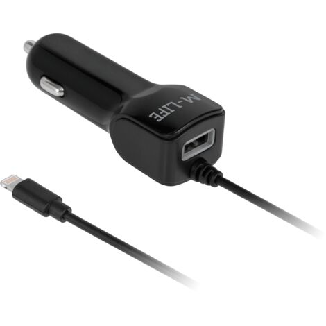Caricabatterie da auto M-Life Lightning+USB 2100 mA