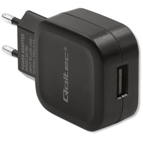 Caricabatterie da muro Qoltec 12W 5V 2.4A USB