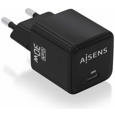 Caricabatterie da Parete Aisens ASCH-30W1P036-BK Nero 30 W (1 Unità)