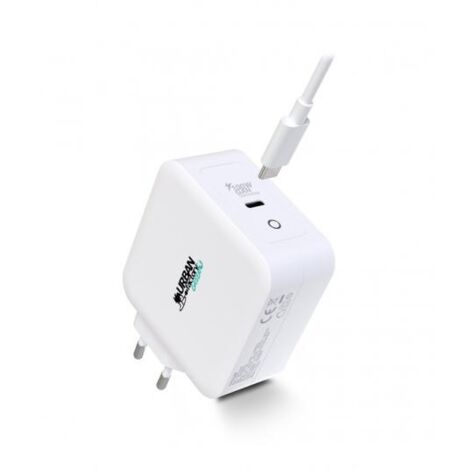 Caricabatterie da Parete + Cavo USB C Urban Factory GSC10UF Bianco