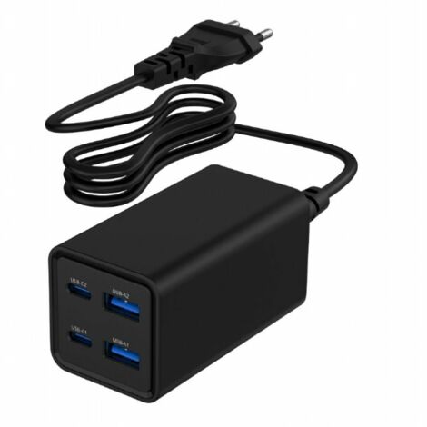 Caricabatterie da Parete GEMBIRD TA-UC-2A2C-PD65-01-BK