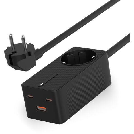 Caricabatterie da Parete KSIX GaN Nero 65 W