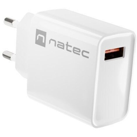 Caricabatterie da Parete Natec NUC-2057 RIBERA Bianco 18 W