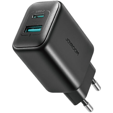 Caricabatterie da parete USB-C e USB-A 25W SFC PPS PD - Nero