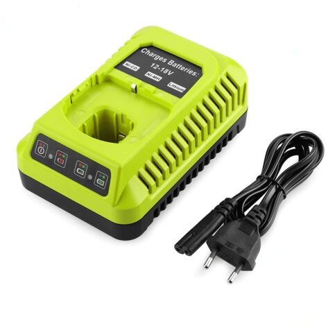 Caricabatterie di ricambio RYOBI per batterie al nichel-litio 12V-18V P117 P108, rapido, 3A