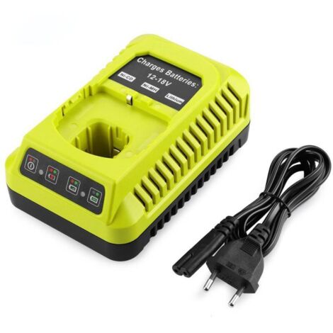 Caricabatterie doppio P117 per batterie agli ioni di litio Ryobi da 18 V, 12 V e 18 V e NiCd NiMH per batterie Plus.