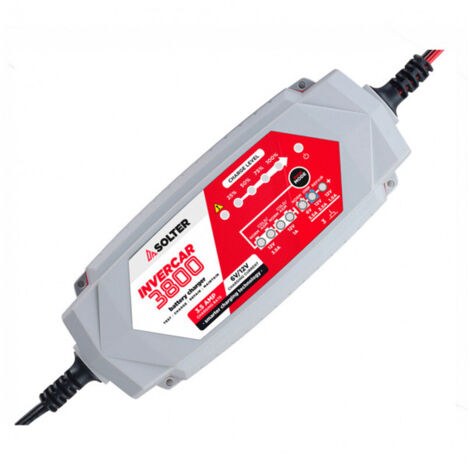 Caricabatterie intelligente invercar 3800 6/12v 3,5a (auto e moto) solter