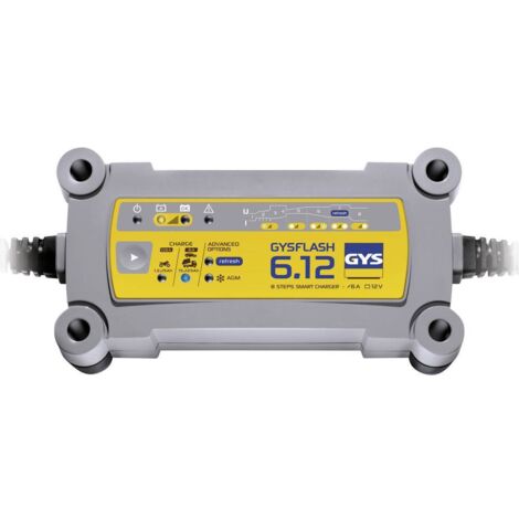 Caricabatterie Lead 12V 6A da 1,2 a 125Ah GYSFLASH 6.12