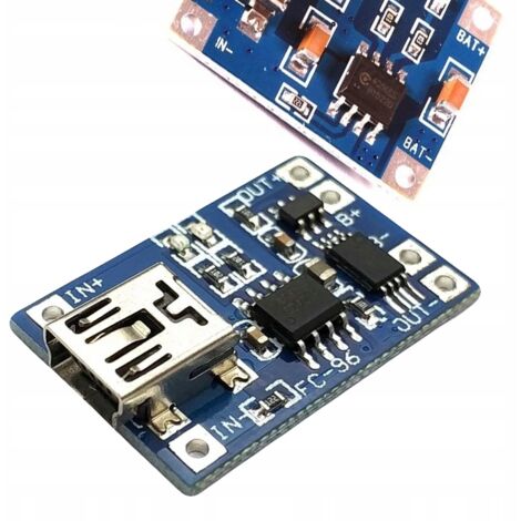 Caricabatterie LI-ION TP4056 con Mini USB 5V 1A