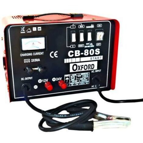 Caricabatterie moto/autoveicoli/imbarcazioni/autocarri 36 Amp 12/24 Volt Oxford - CB-80S