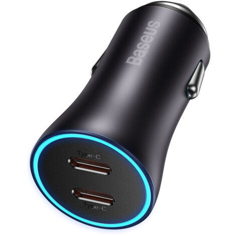 Caricabatterie per auto Golden Contactor Pro 2xUSB-C 40W grigio