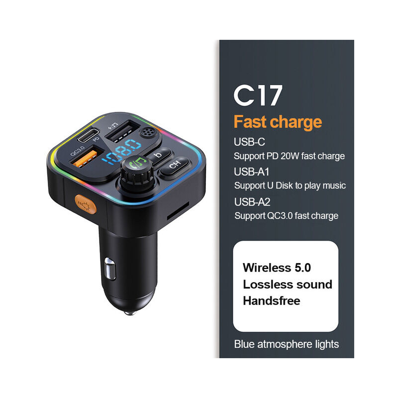 Caricabatterie per auto lettore Mp3 per Iphone