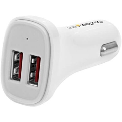 Caricabatterie per Auto Startech USB2PCARWHS          Bianco
