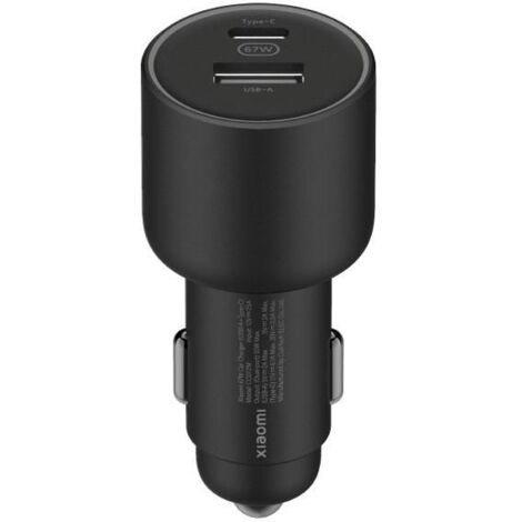 Caricabatterie per Auto USB Universale + Cavo USB-C Xiaomi BHR6814GL Nero 55 W