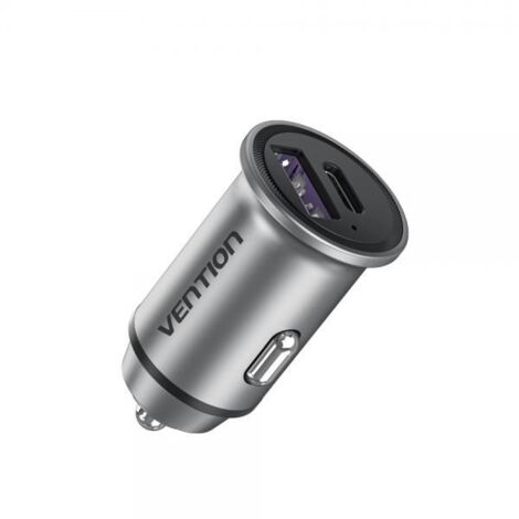 Caricabatterie per Auto Vention FFBH0 Nero Grigio 20 W (1 Unità)
