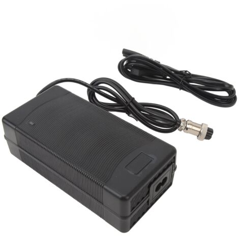 Caricabatterie per batterie al litio da 58,8 V 3 A per bici/scooter elettrici, spina jack GX16 a 3 pin (spina europea), compatibile con 100-240 V CA.