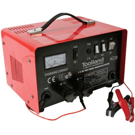 Perel AC30 caricatore per Batteria a acido di piombo 12/24 V con funzione Boost 20 A