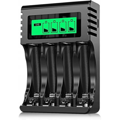 Caricabatterie POWEROWL PRO AA AAA, display LCD HD