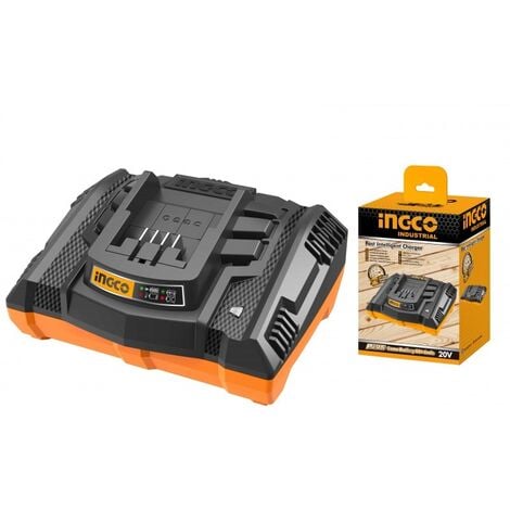CARICABATTERIE RAPIDO 20V 110V-240V BATTERIA LITIO - INGCO FCLI2003
