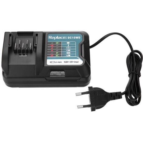 Caricabatterie rapido al litio per Makita DC10WD/BL1015, spina UE 10,8 V 12 V, 100-240 V