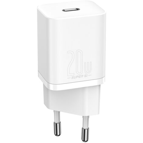 Caricabatterie rapido per telefono Super Si 1C USB-C 20W PD bianco