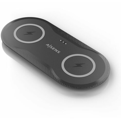 Caricabatterie Senza Fili Aisens ASCH-15W2WC060-BK Nero