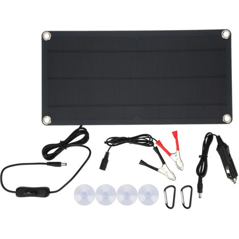 Caricabatterie solare monocristallino da 10 W e 12 V - Rif. XXM360-180DC