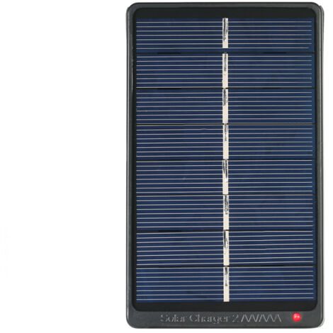 Caricabatterie solare per 2 batterie ricaricabili AA/AAA, pannello solare da 1W 4V per la ricarica delle batterie.