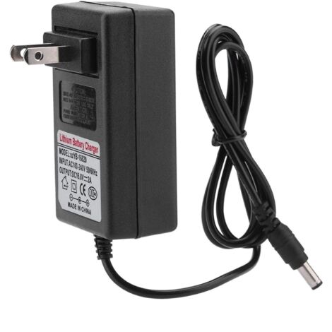 Caricabatterie sostitutivo, ampio ingresso di tensione, ricarica sicura e veloce, AC100-240V DC 16,8V 2A, adattatore di alimentazione sostitutivo, caricabatteria agli ioni di litio, ricarica sicura, n