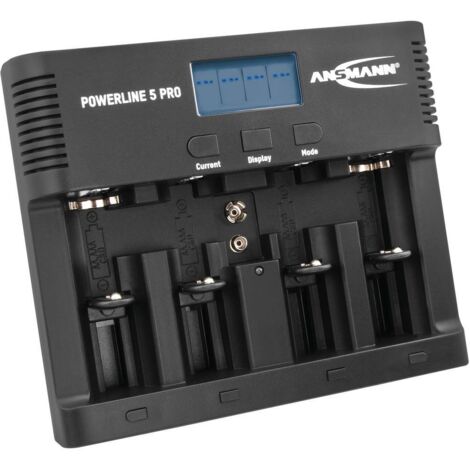 Caricabatterie Universale Ansmann Powerline 5 Pro per NiCd e NiMH � Ministilo (AAA), Stilo (AA), Torcia (C/D), B