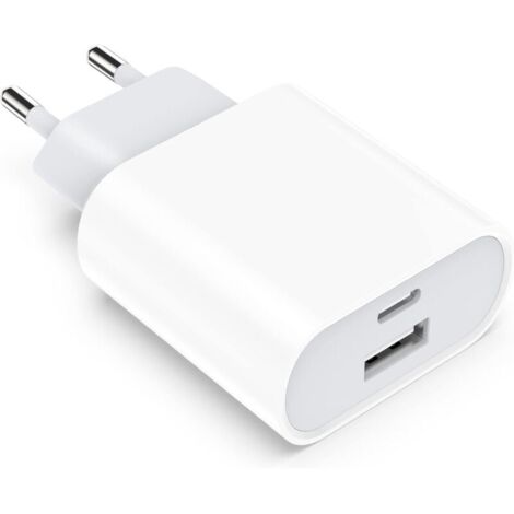 Caricabatterie USB-C compatibile con iPhone 16/16 Pro/16 Pro Max/16 Plus/15/14/13/12/11/SE/X/XR/XS/Mini, adattatore da parete USB-C veloce da 20 W