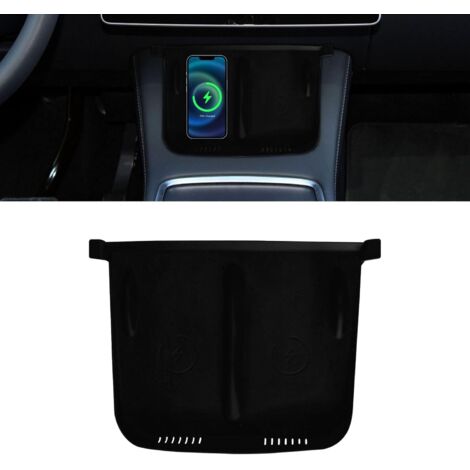 Caricabatterie wireless per console centrale, tappetino in silicone antiscivolo, tappetino impermeabile per telefono per ricarica wireless, accessorio per interni auto, compatibile con modelli 3 e Y 2