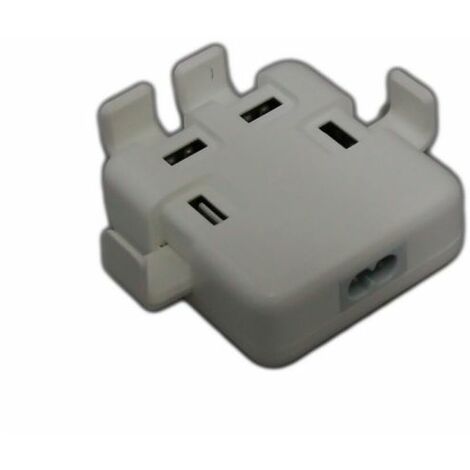 Caricatore Adattatore Corrente Spina USB 4 PORTE 40 W 8a Smartphone Tablet