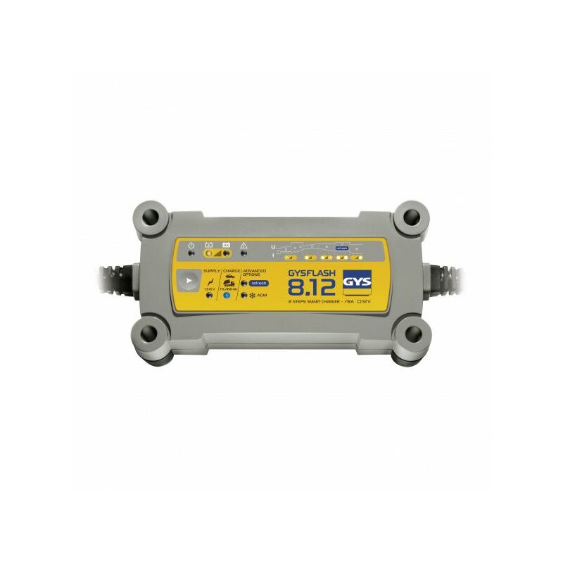 Image of Caricabatterie Lead 12V 8A da 15 a 160Ah GYS flash 8.12