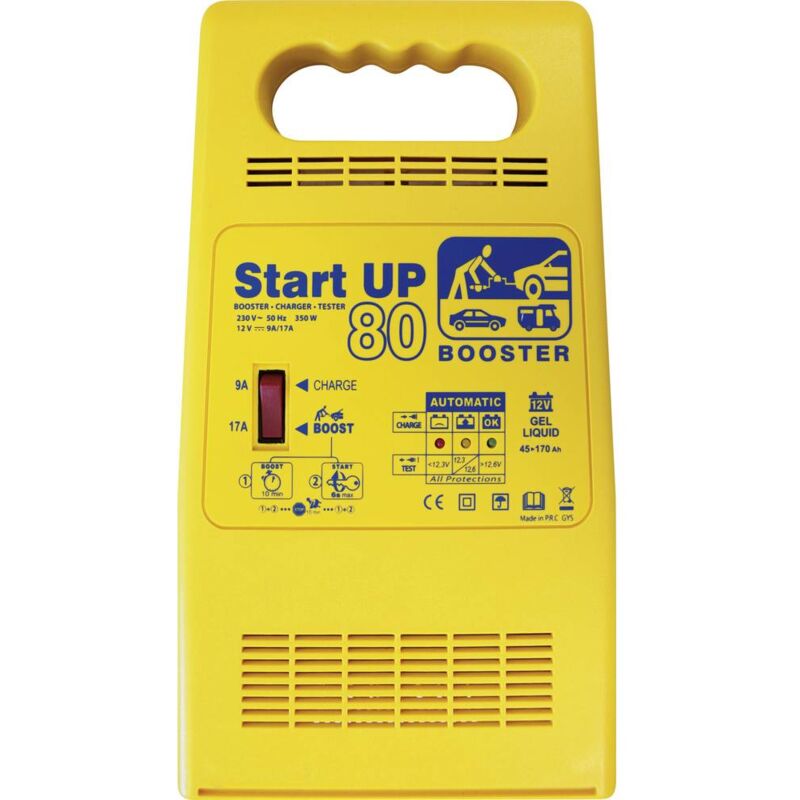 Image of Start up 80 024922 Caricatore automatico, Tester batteria per auto, Sistema di accensione rapido 12 v 25 a - GYS
