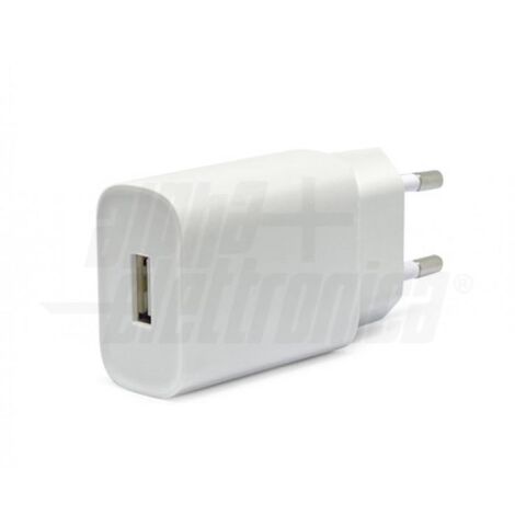 Caricatore usb 5w 1 porta 5v 1a bianco alpha elettronica kd502/1b
