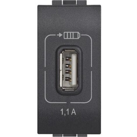 Caricatore USB Bticino LivingLight antracite L4191AA