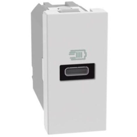 Caricatore usb bticino matixgo tipo c 1 modulo bianco - jw4192c