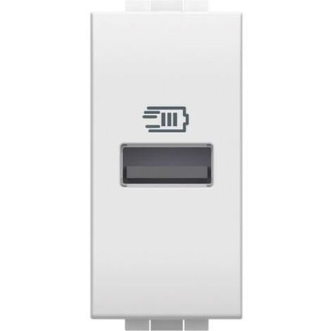 Caricatore Usb Tensione 5 Vdc Tipo A 1Mbianco Ll ( BTICINO cod. N4191A )