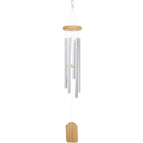 Carillon à Vent de Jardin, Carillons éoliens, Carillons de Vent pour extérieur, Bells Carillon éolien Cloches, Tube en Aluminium en Bois Massif Carillons éoliens pour Patio Maison décoration-