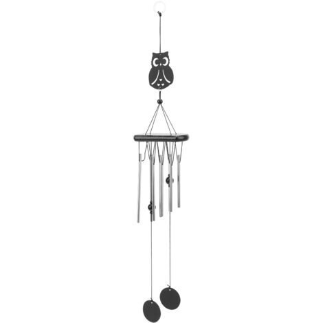 Carillon à Vent Hibou Décoratif pour Jardin - Résistant aux Intempéries, Cadeau Original