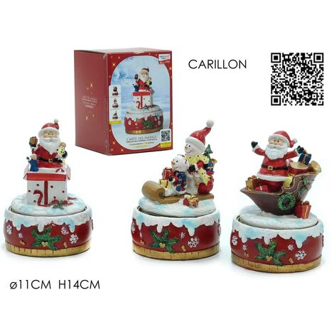 Paniate - Palla di Neve Carillon con Babbo Natale