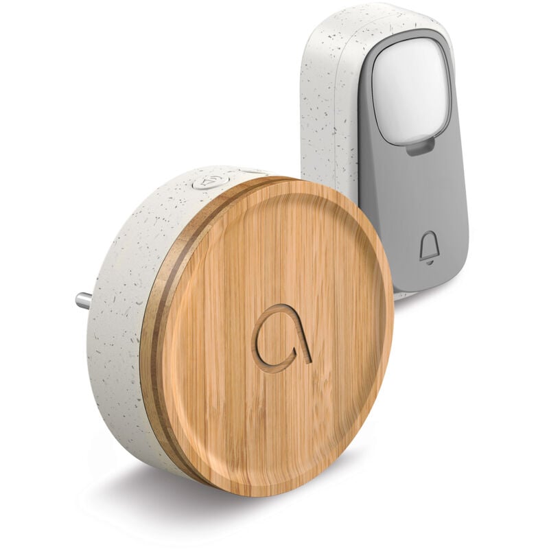 Avidsen - Carillon écoconçu sans fil sans pile Bamboo 102498