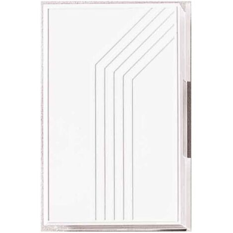 Carillon filaire avec transformateur intégré – Portée jusqu'à 60m – Son électromécanique 80 dB – Couleur blanc – Dimensions 171x105x50mm – Friedland - D3126