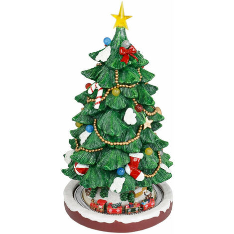 Villeroy & Boch Christmas Toy's Memory Albero Natale Grande con Bambini,  Carillon, Porcellana, Verde