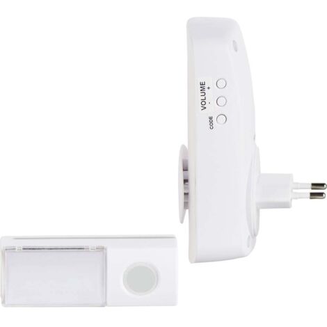 Carillon sans fil Set complet avec flash, avec porte-nom Heidemann 70827 HX Ocean 230 V