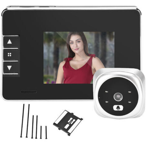 Carillon sans fil,Sonnette vidéo intelligente, écran LCD TFT 3 pouces, caméra de Vision nocturne infrarouge grand Angle 120 ° pour la sécurité de la maison