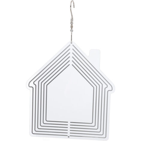 Carillons éoliens, Bricolage Sublimation Métal Transfert de Vent Transfert de Chaleur Métal Blanc Carillon éolien Ornements Décoration de Jardin de Noël Ornements Maison