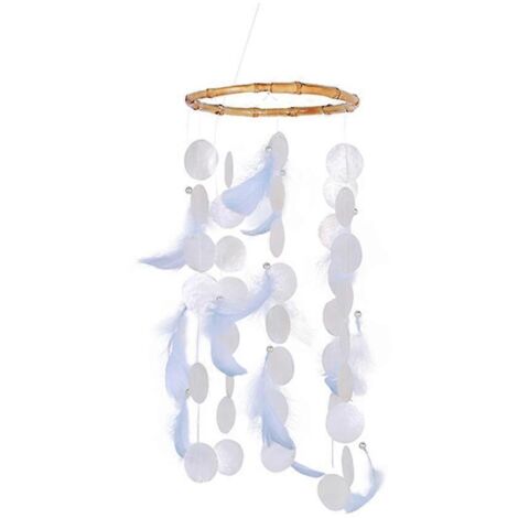 Carillons éoliens en coquillages et plumes, clochettes aux sonorités apaisantes, cadeaux pour l'intérieur et l'extérieur, véranda, Géorgie